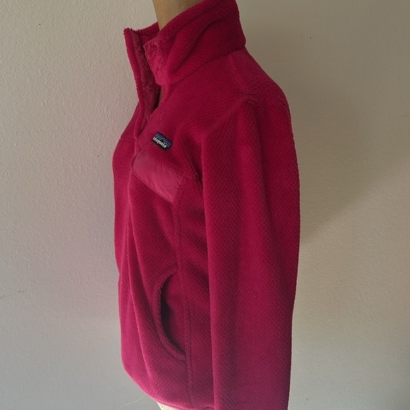 Patagonia is sz XS Women's Re-Tool Snap-T® Pullover pink with pocket VGUC - Picture 5 of 7